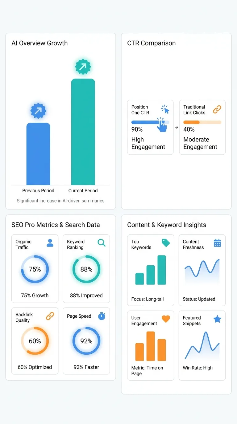 AI SEO strategy workflow infographic