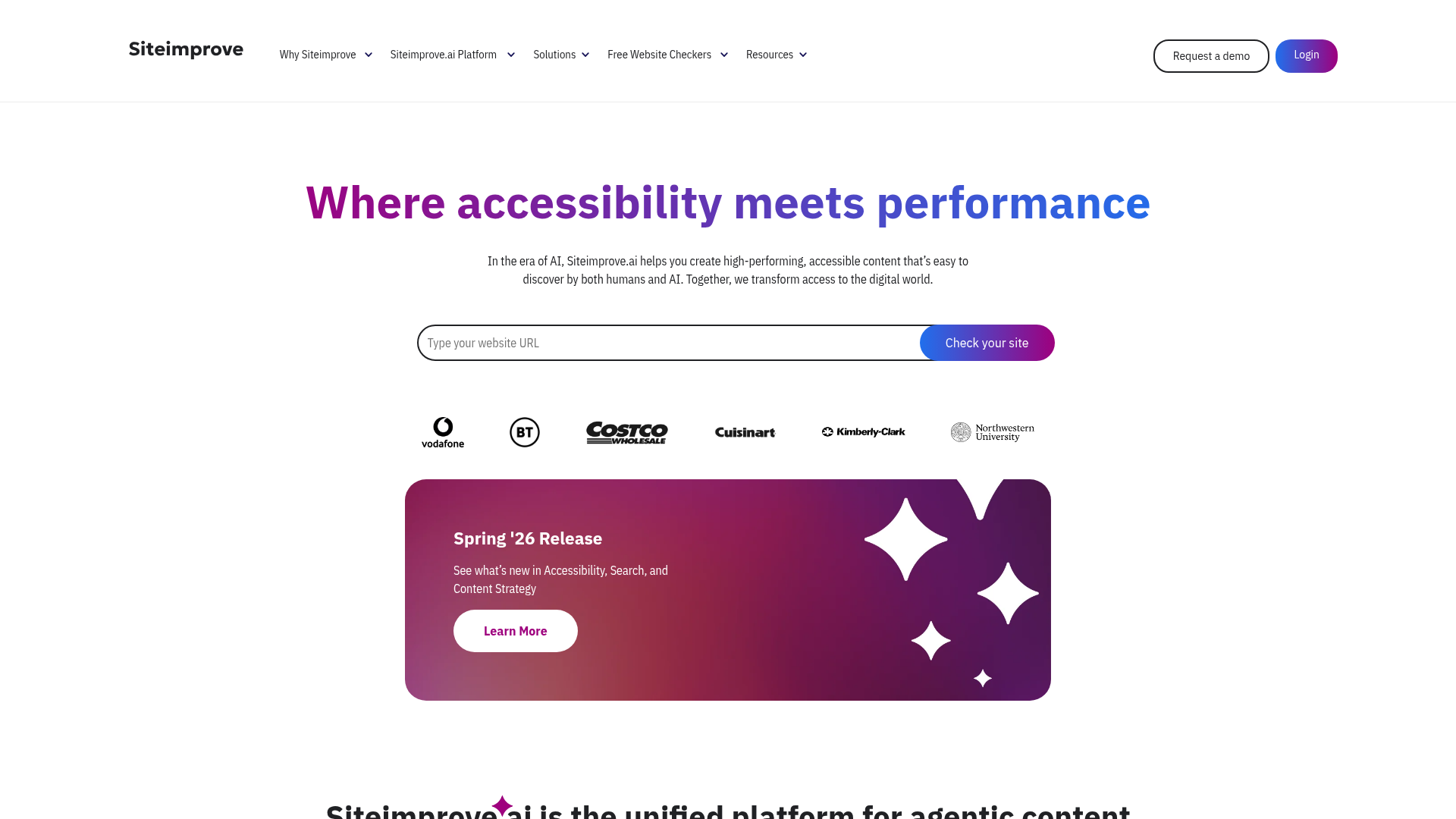 4. Siteimprove Homepage