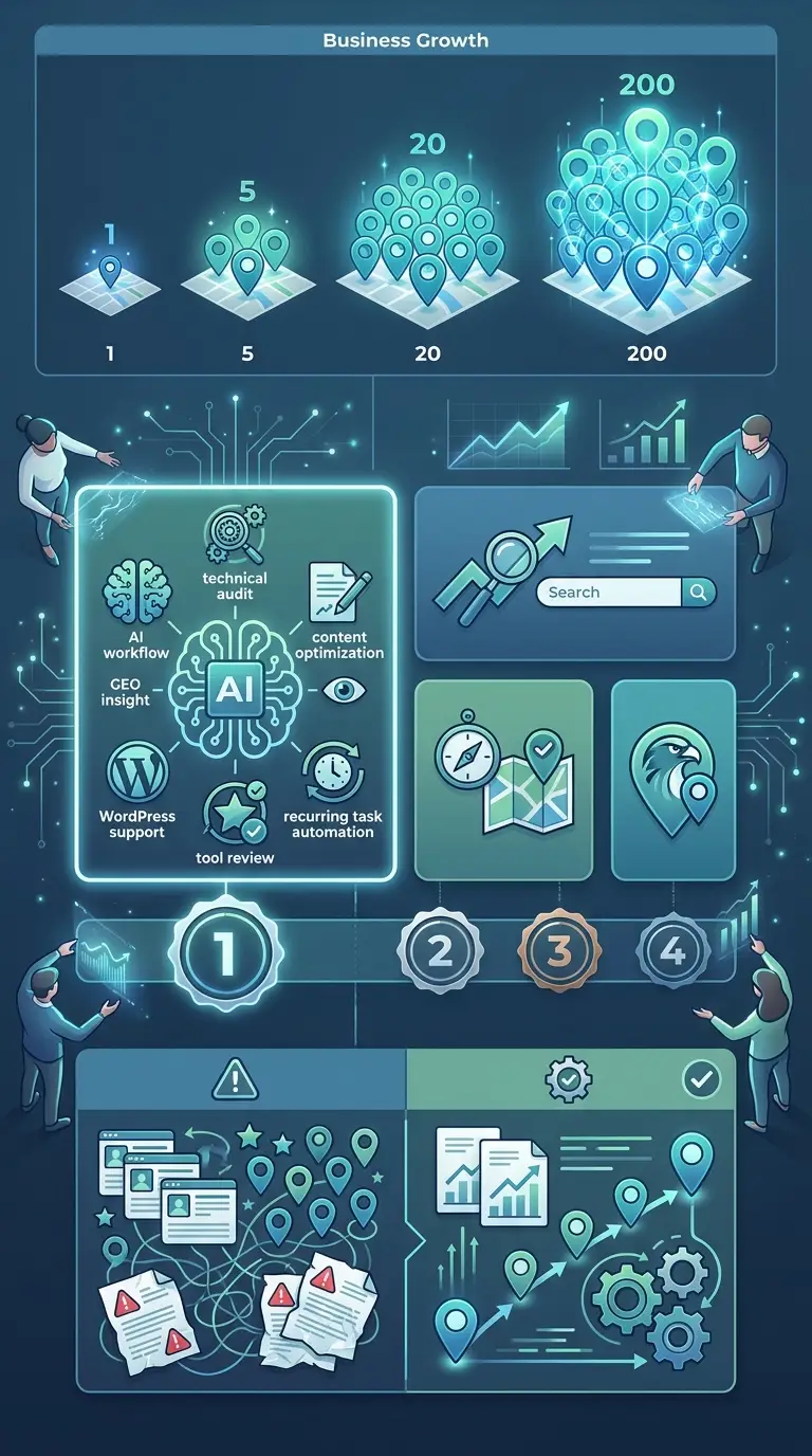 local seo automation infographic