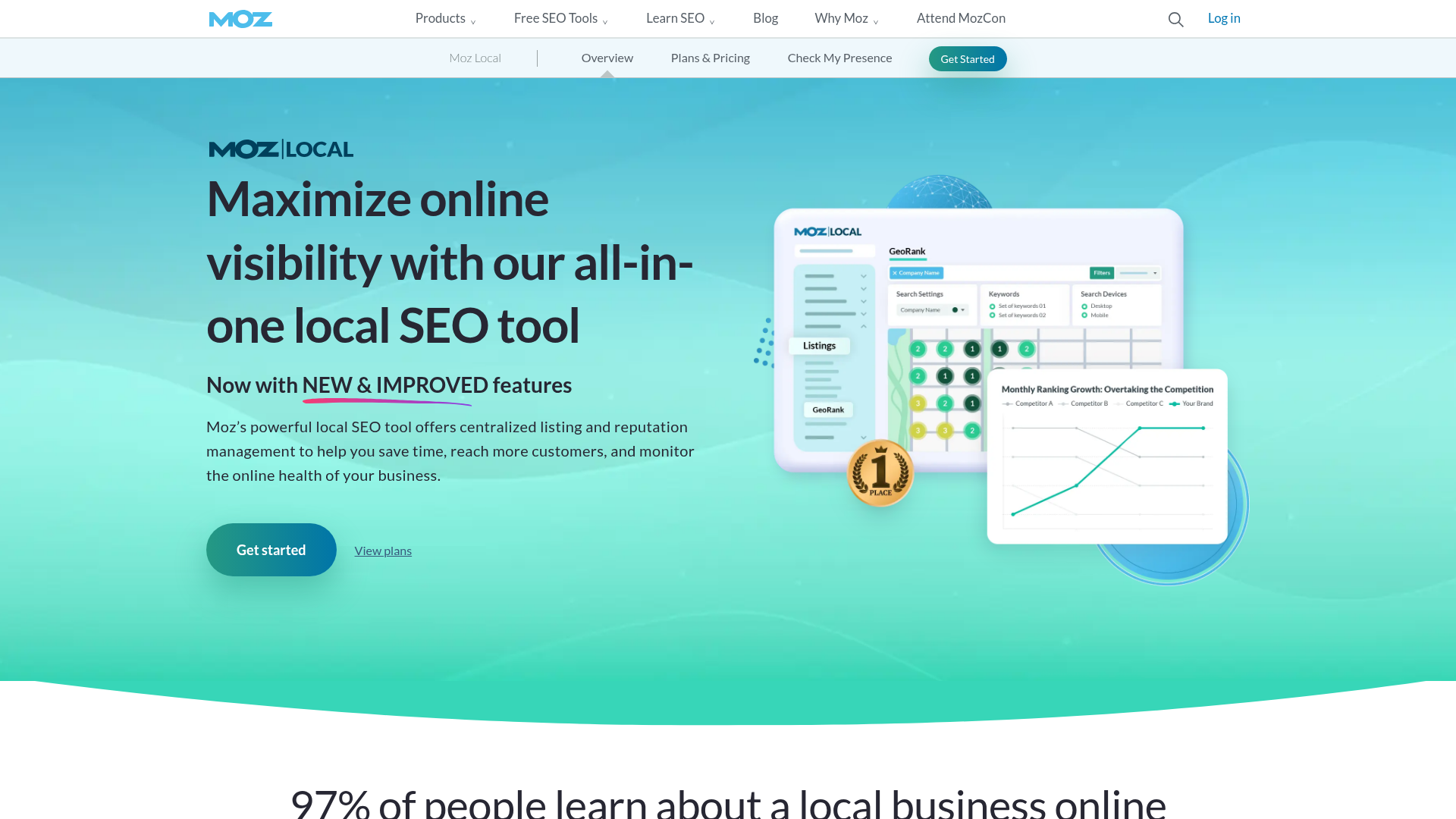 3. Moz Local Homepage