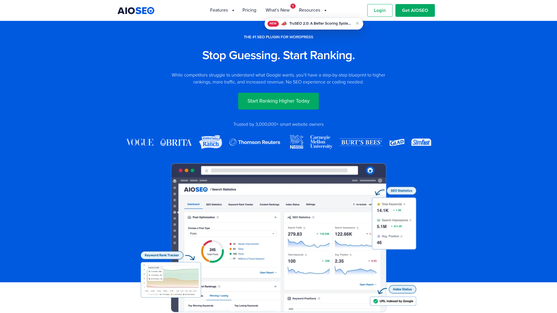 3. All in One SEO (AIOSEO) Homepage