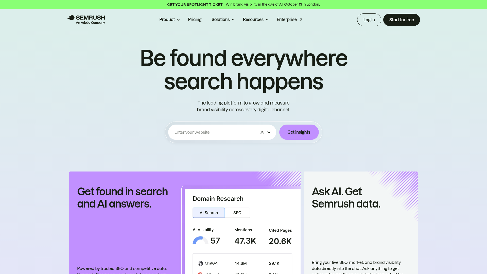 4. Semrush Content Toolkit and SEO Writing Assistant Homepage