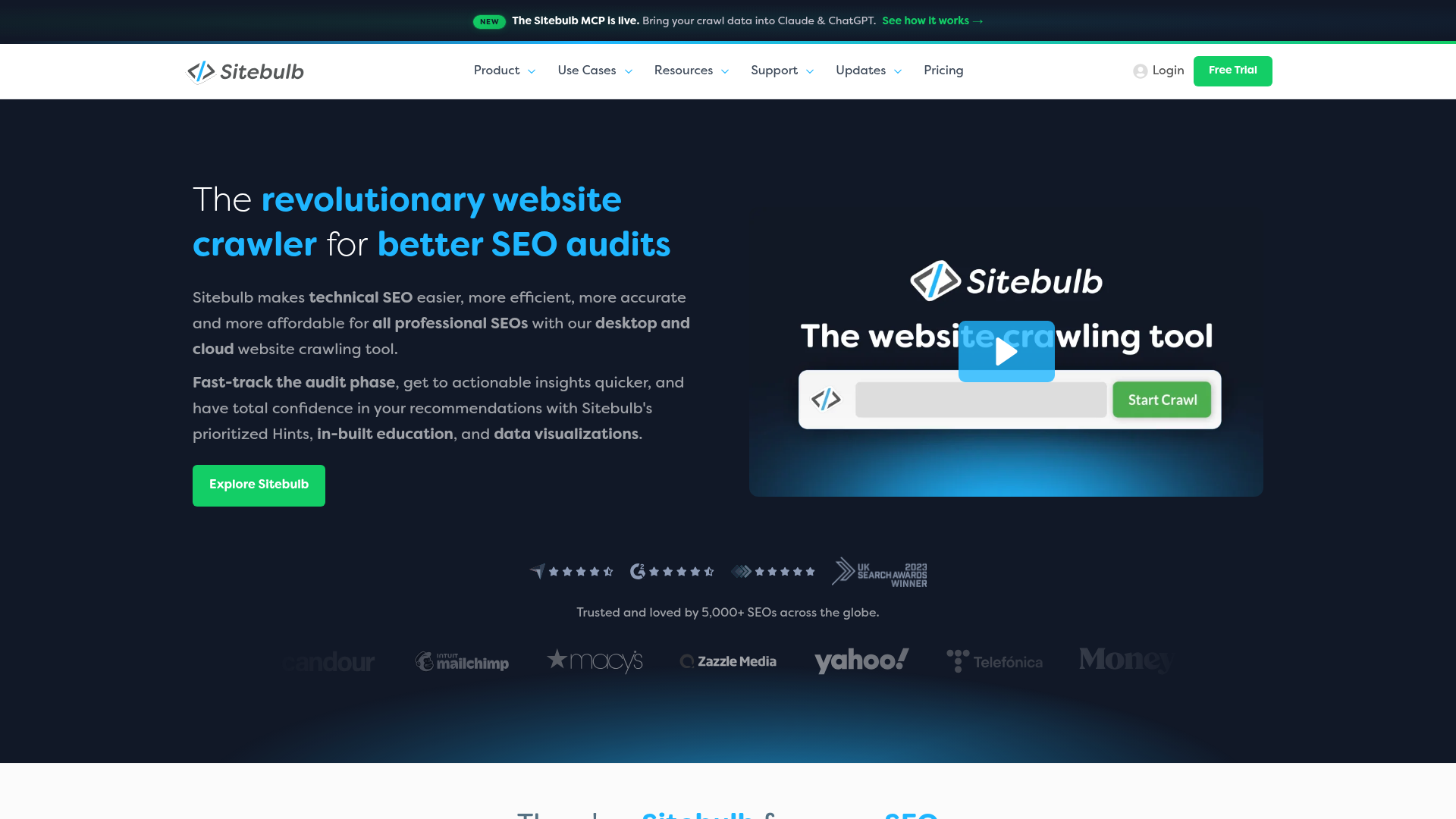 4. Sitebulb Homepage